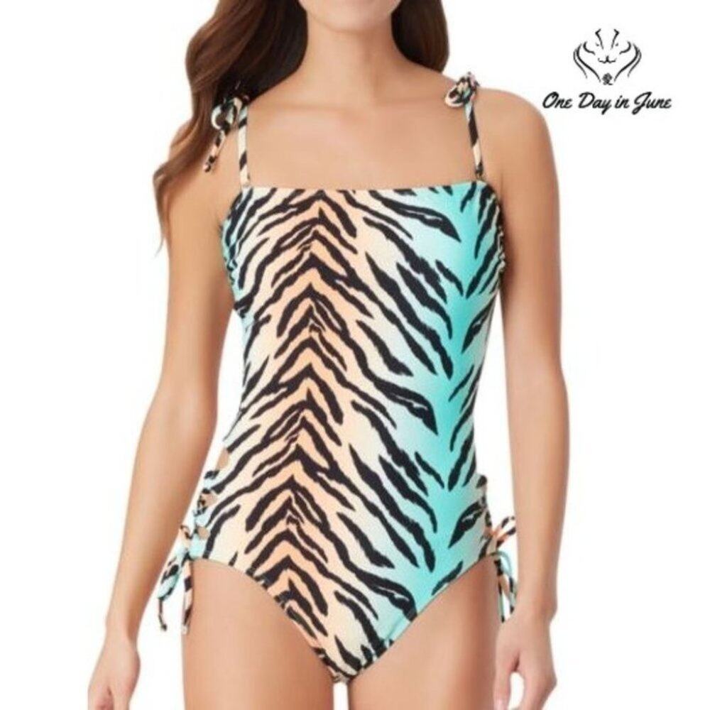 Sugar Beach Tiger Print One Piece Size S